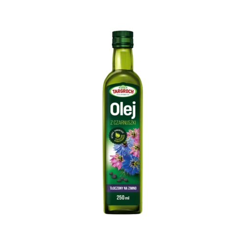 Targroch - Olej z czarnuszki - tłoczony na zimno - 250 ml  Targroch - Olej z czarnuszki - tłoczony na zimno - 250 ml